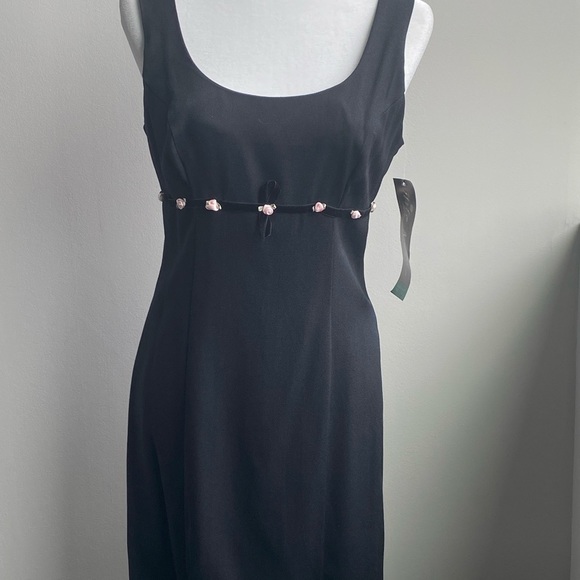 Nite Kraze Black Sleeveless Vintage 90's Dress 10 - Picture 3 of 14